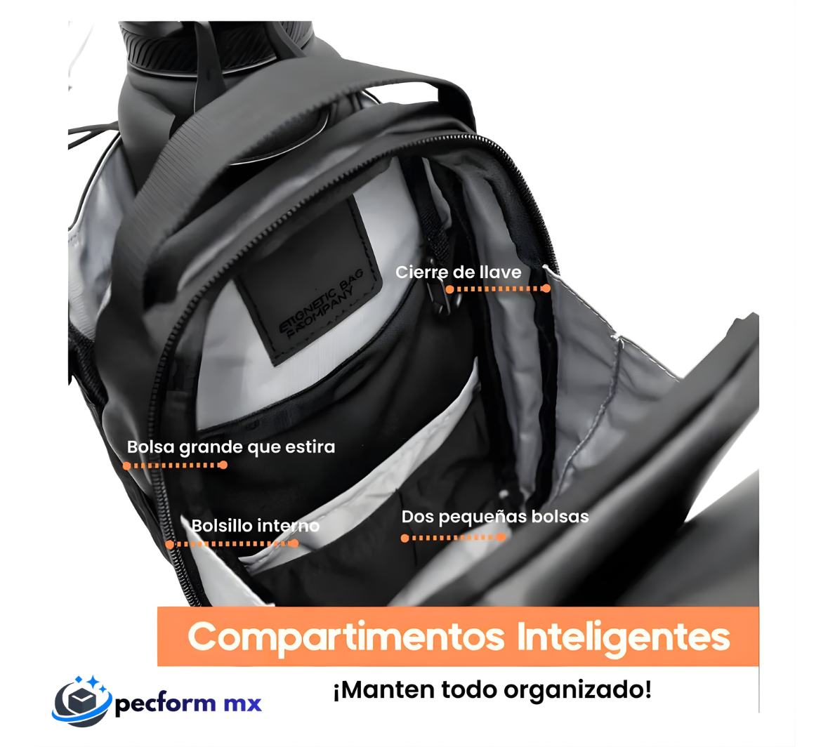 ⚡ Bolsa Deportiva para Gym con Portabotella y Sistema Magnético