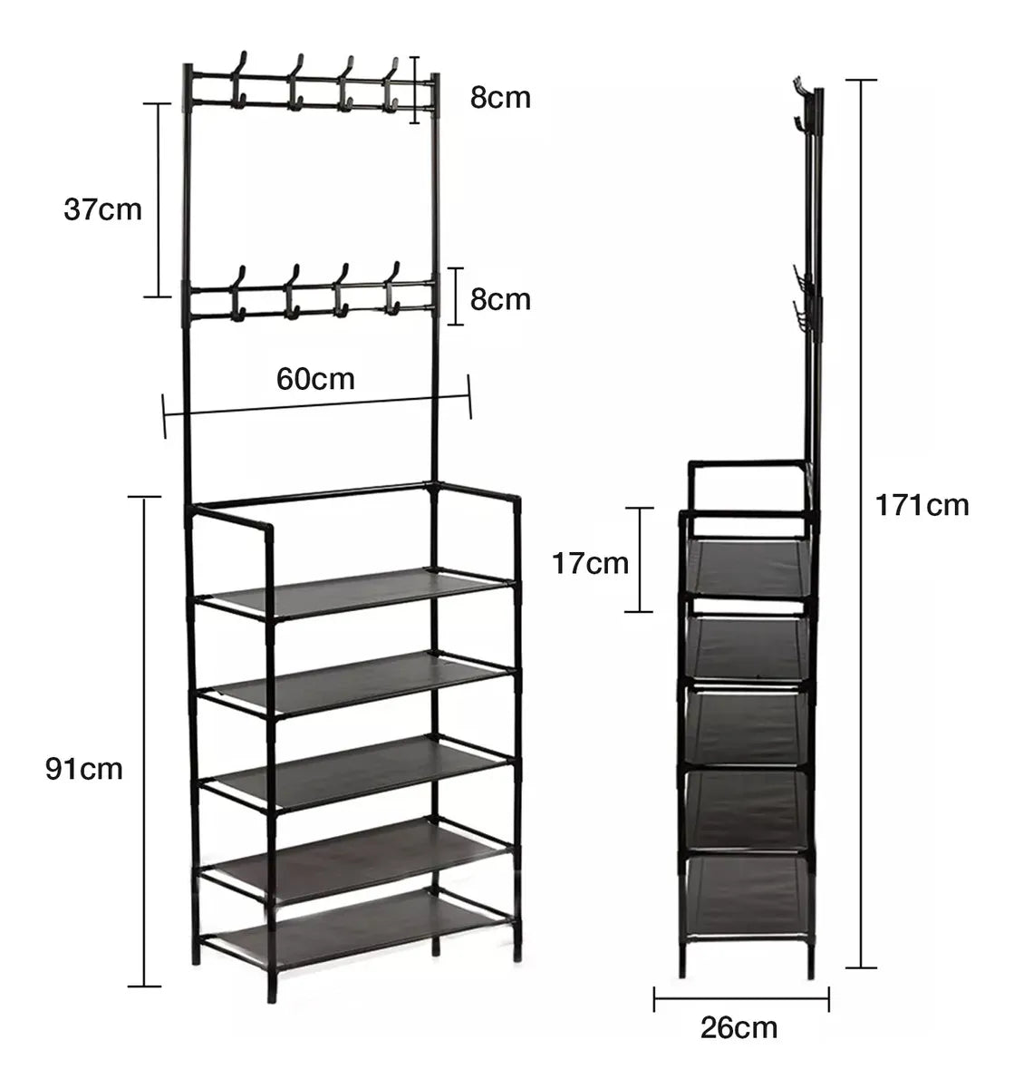Zapatero  Perchero de  Acero