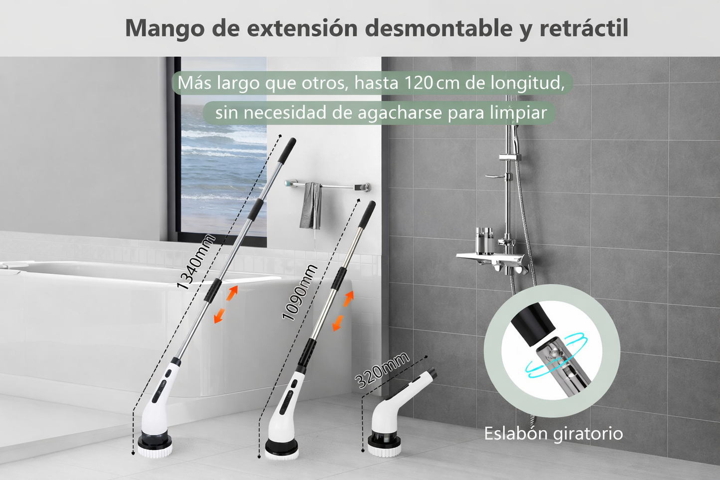 Cepillo De Limpieza Electrico 9 en 1