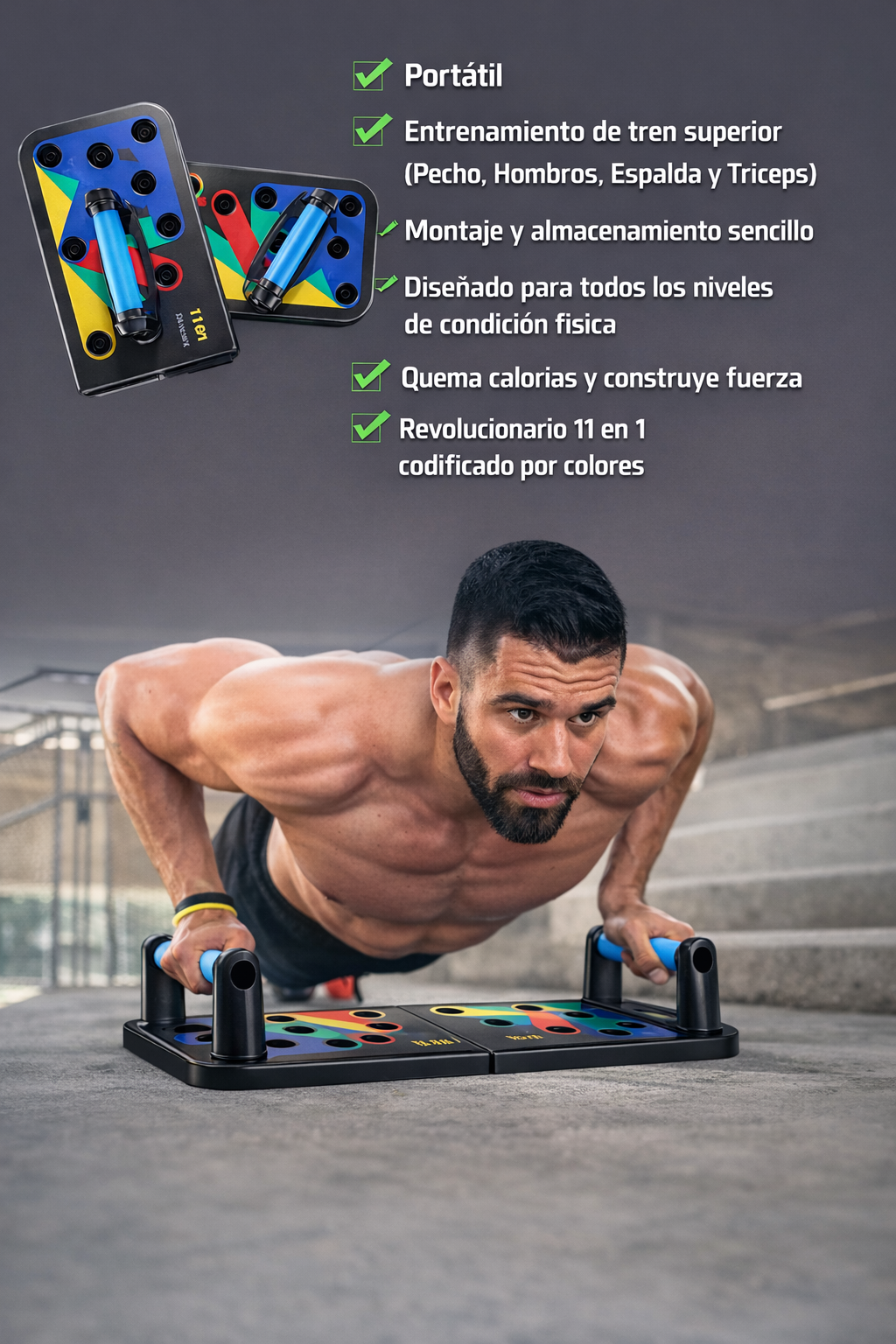 TABLA DE ENTRENAMIENTO PUSH UP