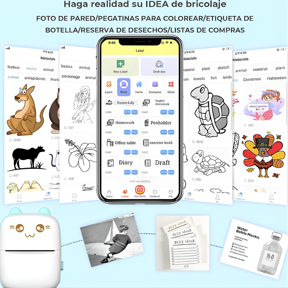 Mini Impresora Térmica Portátil Bluetoot