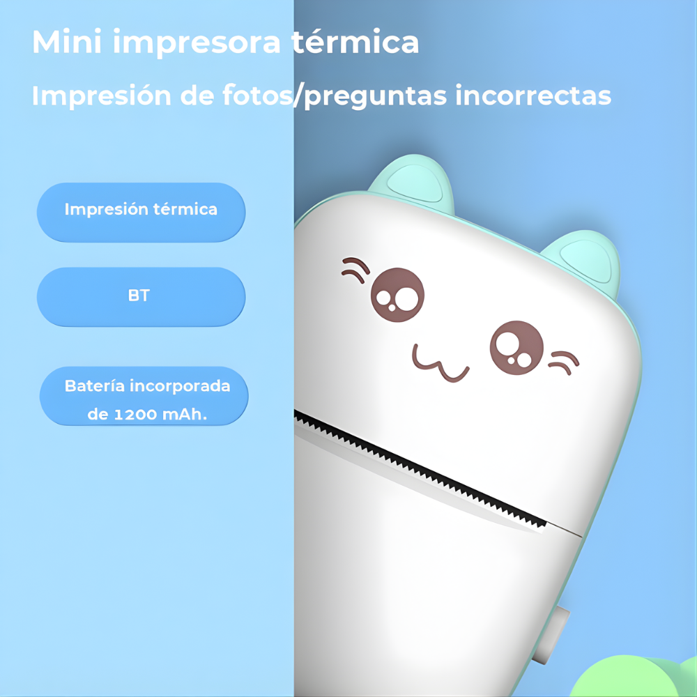 Mini Impresora Térmica Portátil Bluetoot