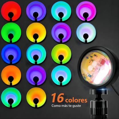 Lampara de Puesta de Sol 16 Luces