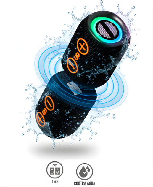 Bocina Bluetooth 2 en 1 Magnetica