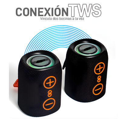 Bocina Bluetooth 2 en 1 Magnetica